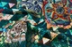Ткань Жаккард трикотаж "Серена" фигуры бирюзовый пог. м. (10764) - изображение 2