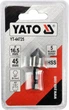 Зенківка конічна для металу YATO HEX- 1/4" 16.5 x 45 мм (YT-44725) - изображение 3