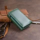 Гаманець із натуральної шкіри ST Leather 19332 Зелений - зображення 6