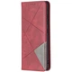 Чехол-книжка с кармашками UniCase Geometric Pattern для Samsung Galaxy A32 (А325) - Red - изображение 3