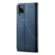 Чехол-книжка с кармашками UniCase Jeans Wallet для Samsung Galaxy A12 (A125) / A12 Nacho (A127) / M12 (M127) - Blue - изображение 3