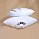 Подушка Air Dream Premium 70х70 см IDEIA два чехла на молнии, антиаллергенная, хлопок, натруальный чехол белая - изображение 1