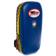 Макивара прямая кожаная тай-пэд Twins Special Heroe 6646 размер 18x38x8см Blue-Yellow - изображение 1
