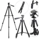 Телескопический раскладной штатив тринога для камеры и телефона трипод Tripod 3120 Black - изображение 1