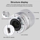 Объектив VILTROX 56mm f/1.4 M STM (AF 56/1.4 M) (Canon EF-M) - автофокусный - изображение 4