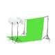 Комплект для фотостудии (постоянный свет) SmartLight FL-U110-2 (2х85w) Green Chroma Key KIT - изображение 1