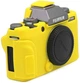 Захисний силіконовий чохол для фотокамери FujiFilm X-T100 - жовтий - зображення 1