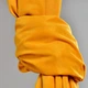 Тканина портьєрна Soft Velvet Lux IDEIA 290 см, 250 гр/м2, шторна, для штор, штори, портьєри, мікро велюр V-344 жовтий м.п. - зображення 5