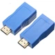 Удлинитель (адаптер) HDMI сигнала по витой паре (RJ45) до 30 м Blue (95511) - изображение 2