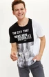Футболка Defacto The city that knows how Brooklyn XL Чорно-біла (DeF T-shirt -7024-3) - зображення 3
