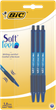 Ручка кулькова Bic Soft Feel Clic Grip синя 3шт в блістері (bc837396) - зображення 1