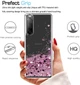 Чехол накладка + защитная пленка LeYi Case Glitter Liquid Quicksand Flow Luxury для Sony Xperia 10 II Rose Gold - изображение 3