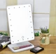 Настольное зеркало для макияжа Mirror c LED подсветкой 22 диода квадратное Белое - изображение 1