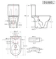 Унитаз-компакт DUSEL TORINO DTPT10213430R с бачком и сиденьем Soft Close дюропласт - изображение 4