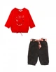 Костюм : Джемпер, брюки Losan Mc baby girls (028-8030AD/51) Червоний M6-68 см - зображення 1