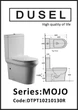 Унитаз-компакт DUSEL MOJO DTPT10210130R с бачком и сиденьем Soft Close дюропласт - изображение 5