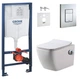 Инсталляция GROHE Rapid SL 38772001+ Унитаз-биде подвесной DUSEL CUBIS TERMIX с термостатом+ Сиденье Slim Soft-Close+Панель смыва Grohe Skate Cosmopolitan - изображение 1