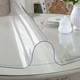 Мягкое стекло Силиконовая защитная скатерть для мебели Soft Glass 1.2х1.0 м (толщина 1.5мм) Прозрачная - изображение 9