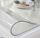 Мягкое стекло Силиконовая защитная скатерть для мебели Soft Glass 1.0х1.0 м (толщина 1.5мм) Прозрачная - изображение 9