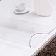 Мягкое стекло Силиконовая защитная скатерть для мебели Soft Glass 1.0х1.0 м (толщина 1.5мм) Прозрачная - изображение 10