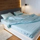 Простынь сатин 205х225 бирюзовая NaviHome (1SS-T-R) - изображение 1