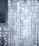 Светодиодная гирлянда штора Водопад 3х2 м 400 LED (прозрачный шнур, с переходником) Белый свет - изображение 6