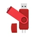 Флешка Jaster Plain 32 гб USB, Type-C Flash drive красная (переходник micro USB в Подарок) - изображение 3