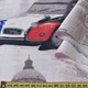Креп для штор Париж принт коричневый на сером фоне, ш.280 (31610.002) - изображение 3