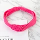 Пов'язка дитяча для волосся Pure Color Lesko 002 Pink стрічка на голову солохи (OPT-2141) - зображення 1
