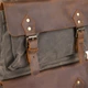 Большой туристический рюкзак из канваса Vintage болотного цвета (bg201fash07) - изображение 18