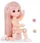 Кукла шарнирная BJD с 3D глазами, с светлым волосом 16 см D112 - изображение 2