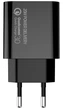 Мережевий зарядний пристрій ColorWay Power Delivery Port USB Type-C (20 W) V2 Black (CW-CHS026PD-BK) - зображення 3