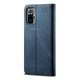 Чехол-книжка с кармашками UniCase Jeans Wallet для Xiaomi Redmi Note 10 Pro - Blue - изображение 3