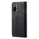 Чехол-книжка с кармашками UniCase Jeans Wallet для Xiaomi Redmi Note 10 Pro - Black - изображение 3