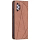 Чехол-книжка с кармашками UniCase Geometric Pattern для Samsung Galaxy A32 (А325) - Coffee - изображение 4