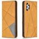 Чехол-книжка с кармашками UniCase Geometric Pattern для Samsung Galaxy A32 (А325) - Brown - изображение 2