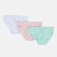 Детские трусы-слипы для девочки Lulu Castagnette Slip X3 Enfant Fille Lulu 83890483-1 110-116 см Бирюзовый/Розовый/Белый (3349610012377) - изображение 1