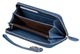 Женский кожаный кошелек клатч на молнии St leather (ST238) 382020 Голубой - изображение 4