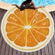 Пляжний круглий рушник d=150 см з мікрофібри, килимок-покривало Beach Holiday підстилка, 150 см, "Апельсин" для відпочинку, пляжу, пікніка . - зображення 1