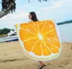 Пляжний круглий рушник d=150 см з мікрофібри, килимок-покривало Beach Holiday підстилка, 150 см, "Апельсин" для відпочинку, пляжу, пікніка . - зображення 2