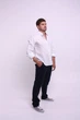 Рубашка ZIBSTUDIO лён длинный рукав S Белая (6157122) - изображение 4