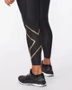 Мужские компрессионные тайтсы 2XU, MCS X Training Compression Tights, S, черный/золотой логотип - изображение 6