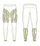 Мужские компрессионные тайтсы 2XU, MCS Run Compression Tight w Back Stor, S, черный/золотой отражающий логотип - изображение 8