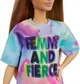 Кукла Barbie Fashionistas Doll #159 Барби Модница в розово-голубом платье и кепке-козырьке (GRB51) - изображение 2