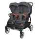 Прогулянкова коляска для двійні CARRELLO Connect CRL-5502 Serious Black у льоні - зображення 1