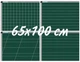 Шкільна дошка расчерченная UkrBoards магнітна для крейди 65х100 см - зображення 1