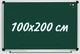 Шкільна дошка расчерченная UkrBoards магнітна для крейди 100х200 см - зображення 2