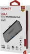 USB-C хаб 4-в-1 Promate PadHub-Pro USB-C PD / HDMI / USB 3.0 / AUX 3.5 мм Grey (padhub-pro.grey) - зображення 7