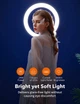 Набор блогера TaoTronics Ring Light, 12'' Ring Light with 78'' Tripod Stand, Dimmable LED Light Outer 24W 6500K (TT-CL025) - изображение 2