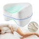 Подушка ортопедическая для ног Contour Leg Pillow с эффектом памяти Белая (628481) - изображение 4